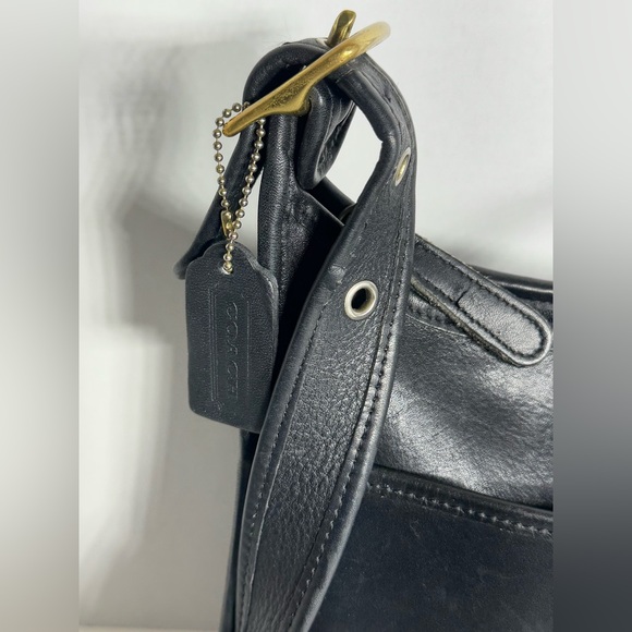 Vintage Y2K Coach Legacy Zip 9966 Black Cow Hide Leather Crossbody Shoulder Bag - Picture 16 of 16